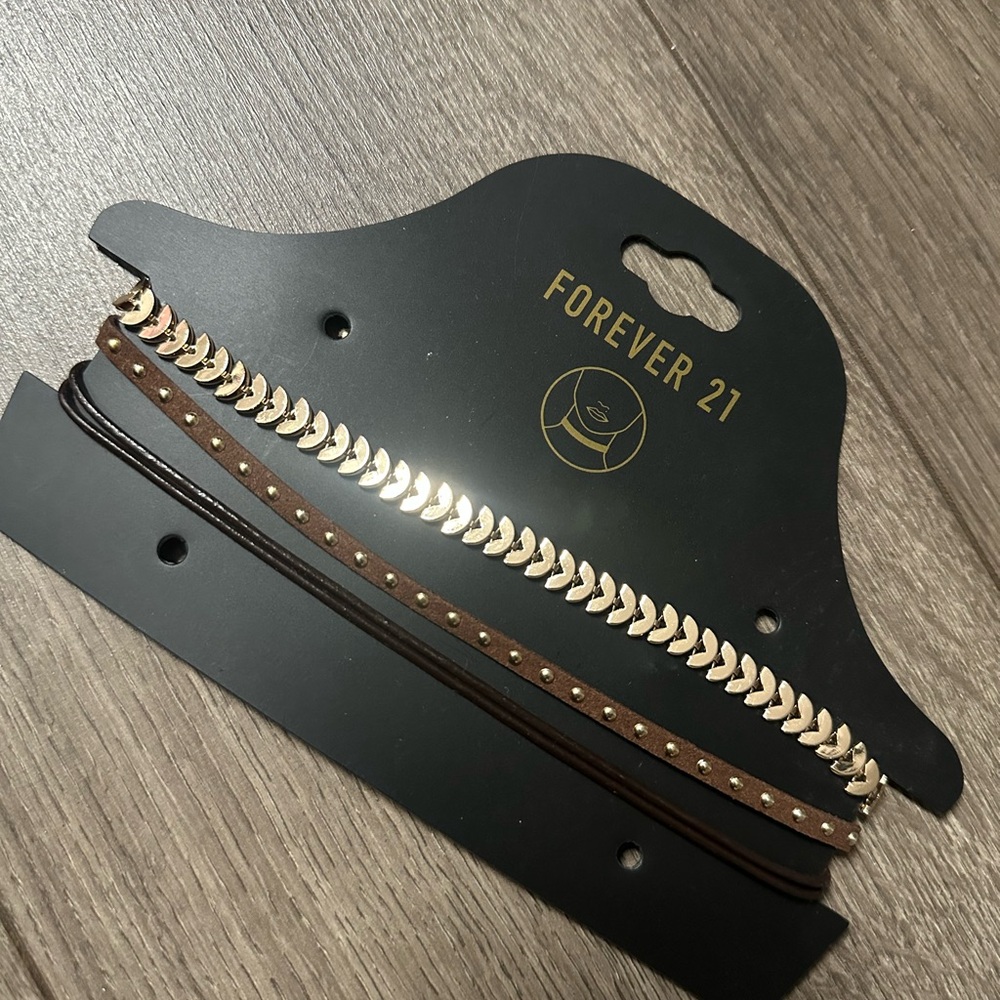 Gold and Brown Choker Set